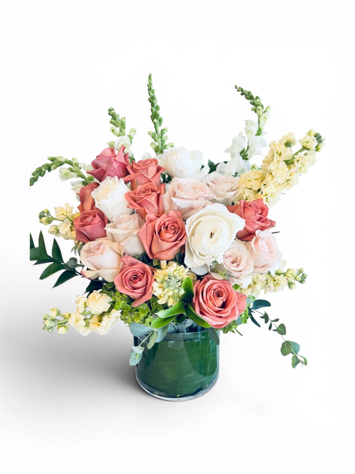 Garden-inspired sympathy arrangement designed by A Ray of Sunshine Floral in Hilliard